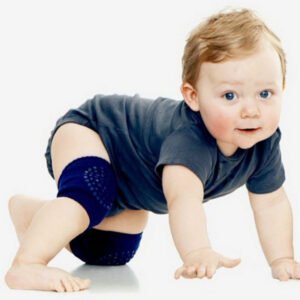 K&B Home Anti-drop and Anti-skid Baby Knee Pads Crawling Knee Pads Cotton Elbow Pads Simple Thin Flexible