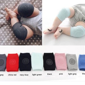 K&B Home Anti-drop and Anti-skid Baby Knee Pads Crawling Knee Pads Cotton Elbow Pads Simple Thin Flexible