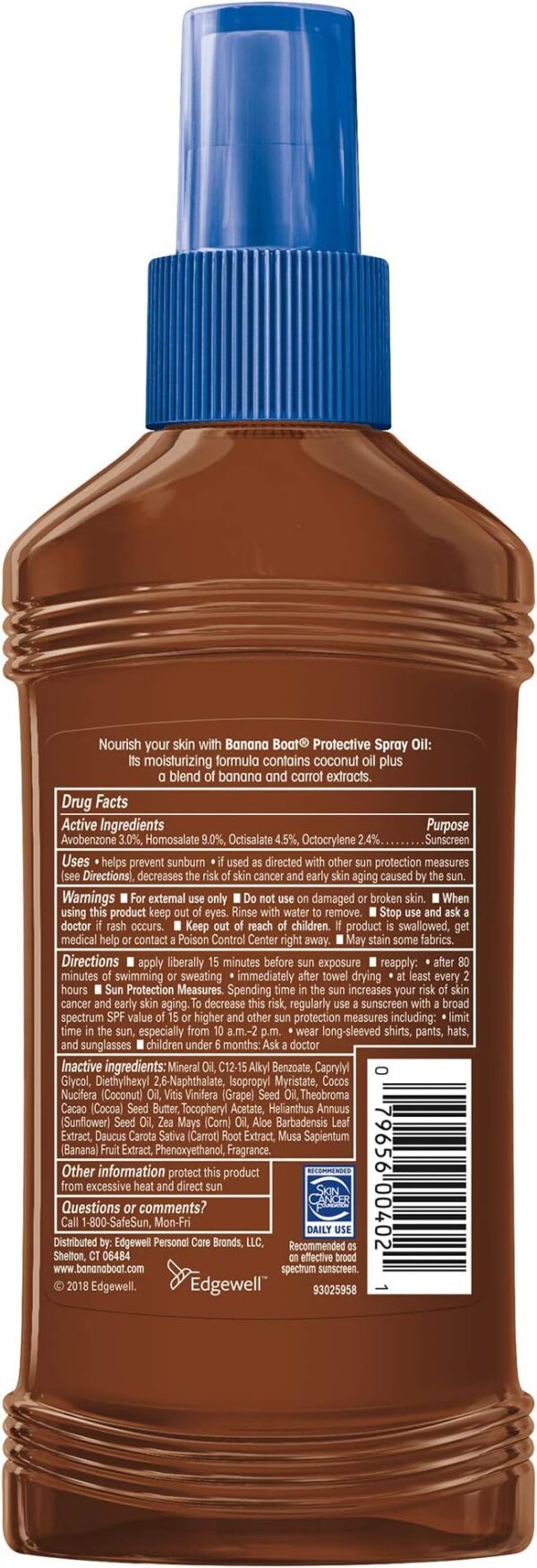 Banana Boat Protective Tanning Oil Spray SPF15 236 ml - Image 2