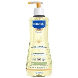 Mustela Cleansing Oil with Organically Farmed Avocado Oil, 500ml