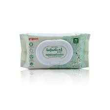 Pigeon Natural Botanical Baby Wipes, 70 Count