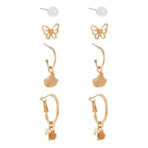 Butterfly Earrings Maple Leaf Flower Earrings Earrings