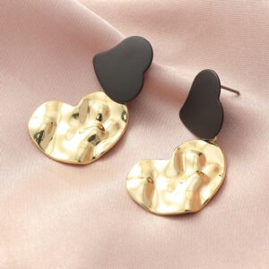 Irregular Metal Bump Earrings Earrings Love Earrings