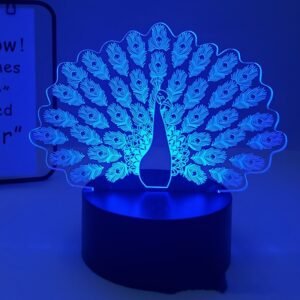 Peacock 3D Acrylic LED Light