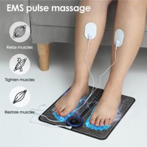 Relief Pain Relax Feet Acupoints Massage Mat Muscle Stimulator Electric EMS Foot Massager with Remote Control