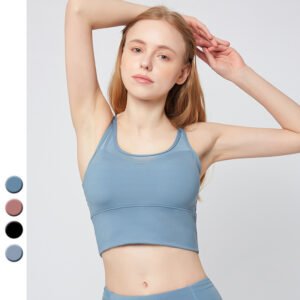 Mesh stitching yoga clothing