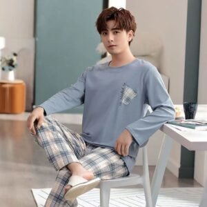 Men’s Pajamas, Long Sleeved Spring And Autumn Home Wear