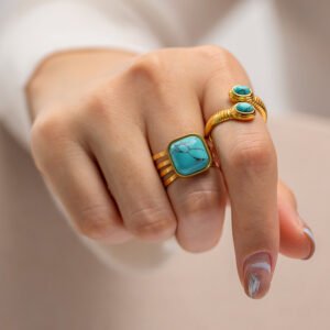 Women’s Fashion Lapis Serpentine Ring