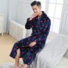 Autumn And Winter Couple Nightgown Thick Coral Fleece - Image 3
