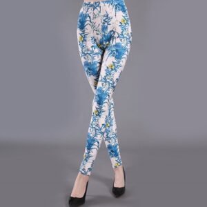 Spring And Summer Milk Silk Printed Leggings For Women