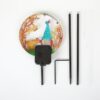 LED Wrought Iron Solar Garden Animal Atmosphere Ground Lamp - Image 5