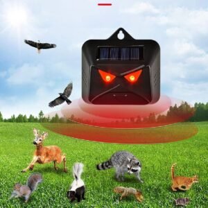 Solar Ultrasonic Animal Expeller Warning