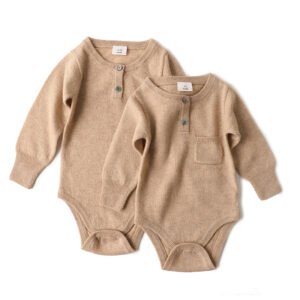 24/25 new arrival 100% pure cashmere baby romper plain color knitted kids clothes clearance sale
