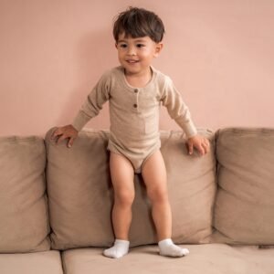 24/25 new arrival 100% pure cashmere baby romper plain color knitted kids clothes clearance sale