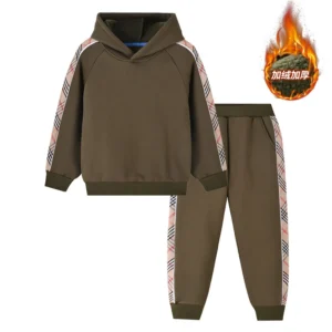 High Quality boys Winter Clothing Sets Heavy Fleeced Baby Winter Clothes Sets