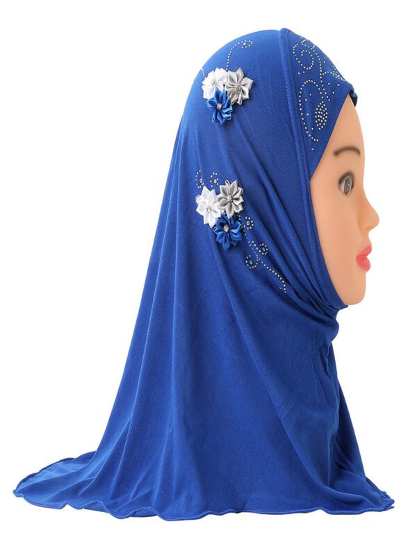 Muslim Girls Kids Hijab Islamic Scarf Shawls No Decoration Soft and Stretch Material for 2 to 7 years old Girls Wholesale 50cm - Image 3