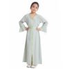1061 New kids girls muslim dress closed long sleeve kaftan skirts party wear abaya kids dresses for girls - Image 2