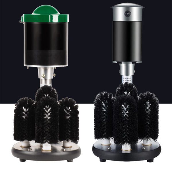 High Quality Pressure Cup Bottles Cleaner Rinsing Automatic Glass Washer With 3 Cleaning Brushes - Image 2