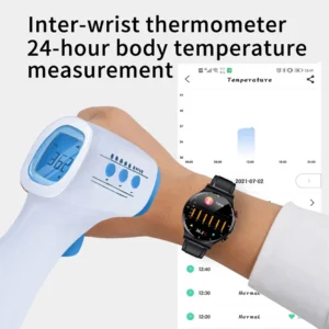 2022 New ECG+PPG Smart Watch Men Sangao Laser Health Heart Rate Blood Pressure Fiess Sports Watches IP68 Waterproof Smartwatch
