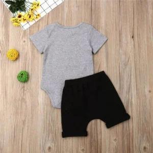 New Hot Selling Children’s Clothing Female European And American Short Sleeve Letter Brother Sister Outfit