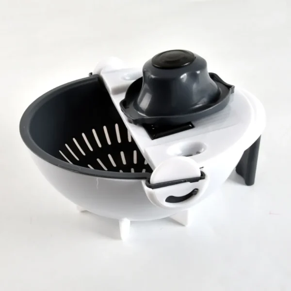 Magic Rotate Vegetable Cutter Chopper With Drain Basket Kitchen Cutting Tool Fruit Shredder Grater Slicer - Image 4