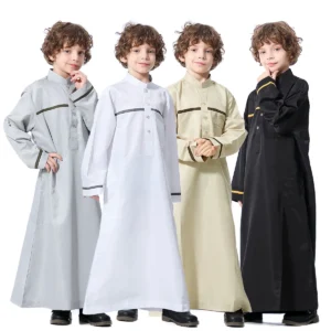 Islamic children moroccan caftan kids arab thobe in dubai 2024