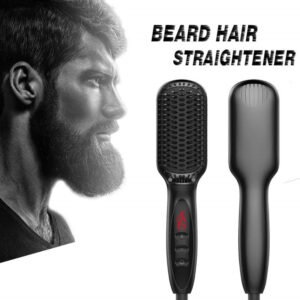Beard Comb Brush Heat Spray Soap Balm Detangle Comb Storage Case Beard Straightening Gift Set Beard Straightener Kit