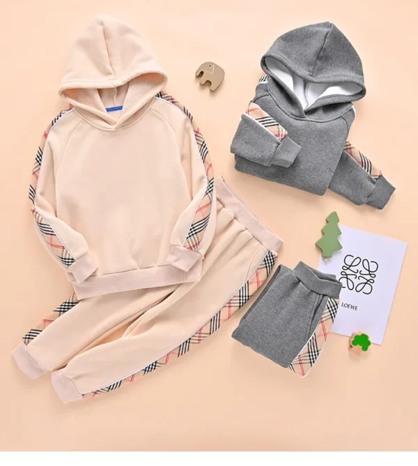 High Quality boys Winter Clothing Sets Heavy Fleeced Baby Winter Clothes Sets - Image 5