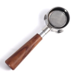 Stainless steel wooden handle 54mm 58mm espresso coffee tool 51 mm bottomless portafilter