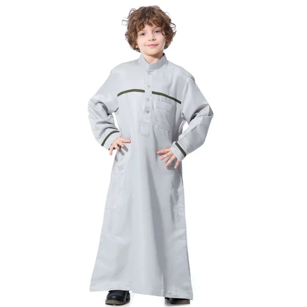 Islamic children moroccan caftan kids arab thobe in dubai 2024 - Image 5