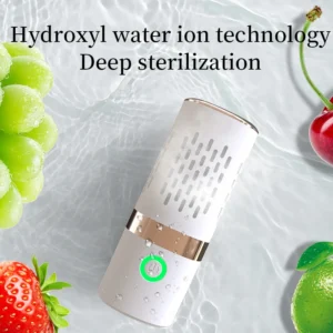 Fruit and Vegetable Purifier Food Cleaning Machine Household Sterilization Portable Wireless Removal of Agricultural Residues