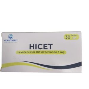 Hicet 5mg (Levocetrizine Dihydrochloride) 30’s pack