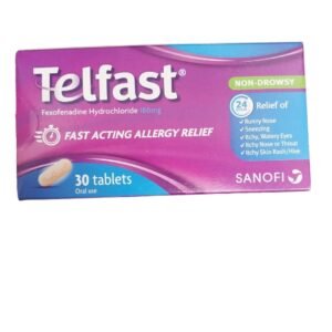 Telfast 180mg Fast Acting Allergy Relief Oral Use, 30 Tablets