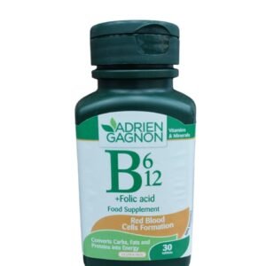 Adrien Gagnon B6, 12 + folic acid food suppliment. 30’s pack