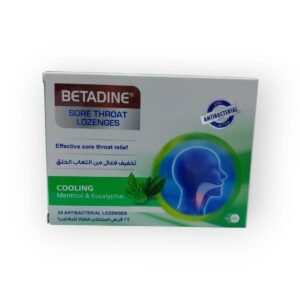 Betadine Sore throat lozenges “Cooling” 24’s pack (Menthol & eucalyptus flavor)