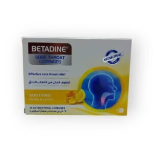 Betadine Sore throat lozenges Soothing 24’s pack (Honey & Lemon flavor)