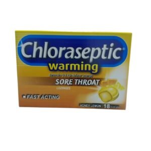 Chloraseptic Sore throat lozenges Warming 18’s pack (Honey Lemon flavor)