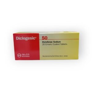 Diclogesic 50Mg (Diclofenac Sodium) 20 Enteric Coated Tablets