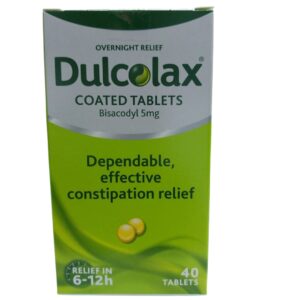 Dulcolax (Bisacodyl) Coated Tablets 5Mg Tablets 40S