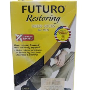 FUTURO RESTORING FIRM MENS DRESS SOCKS BLK