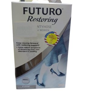 Futuro Restoring Pantyhose for Women Large Nude Firm 20-30 mm/Hg Compression