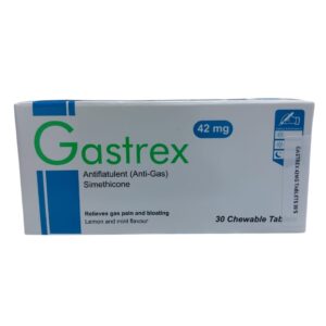 Gastrex Antiflatulent Simethicone 42Mg Chewable Tablets, 30 Tablets