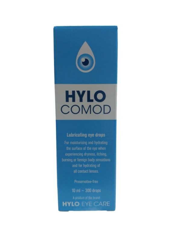 Hylo comod eye drops (Sodium Hyluronate 1mg/ml) 10ml ~ 300 drops