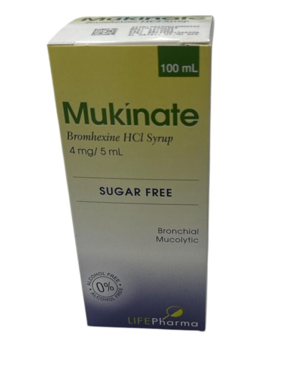 MUKINATE 4MG/5ML Syrup 100ML