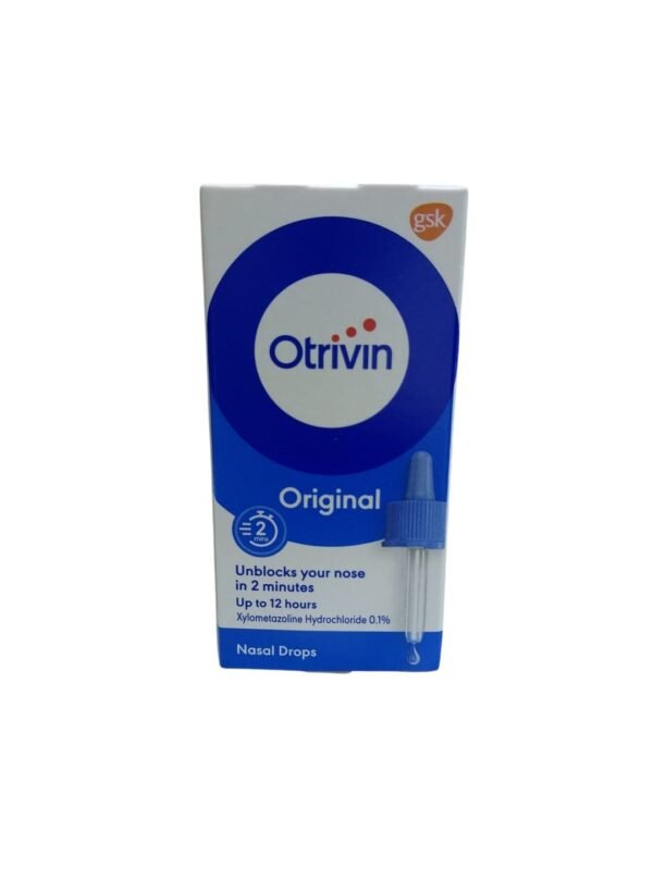 Otrivin 0.1% Xylometazoline HCL Nasal Drops 10 ml