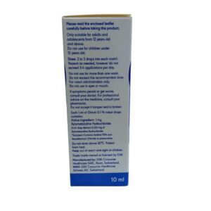 Otrivin 0.1% Xylometazoline HCL Nasal Drops 10 ml