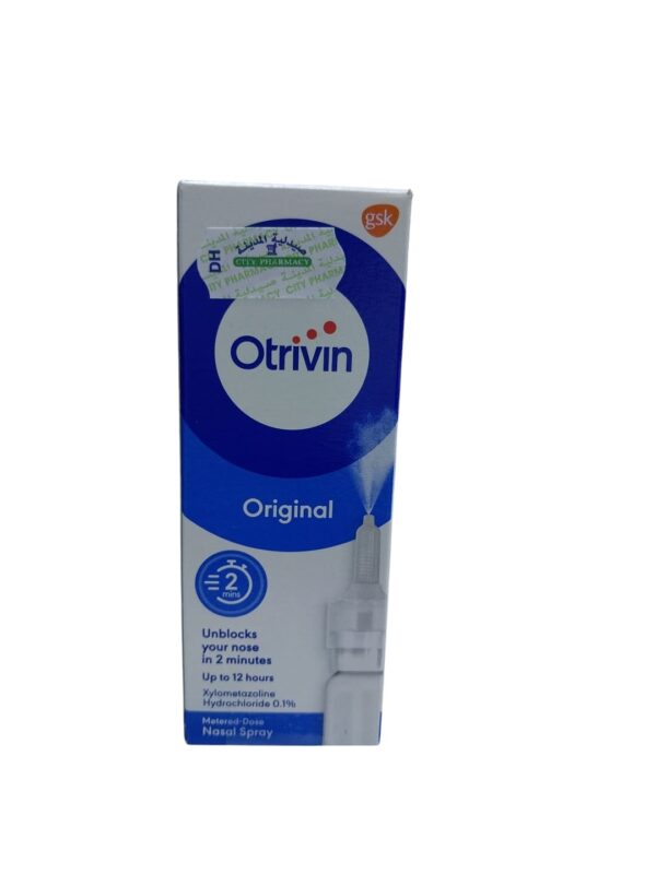 Otrivin 0.1% Xylometazoline HCL Metered Dose Nasal Spray 10 ml