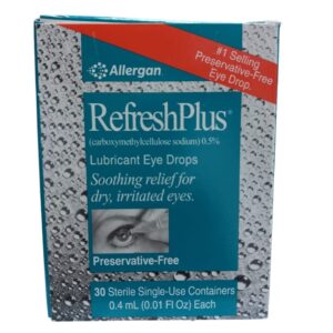 Refresh plus Eye drops (carboxymethylcellulose sodium 0.05%)