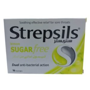 Strepsils Lemon Sugar Free Lozenges, 16 Pieces