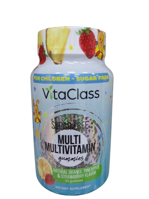 VitaClass Multivitamin gummies For Children (natural orange, pineapple & strawberry flavour) 60's pack